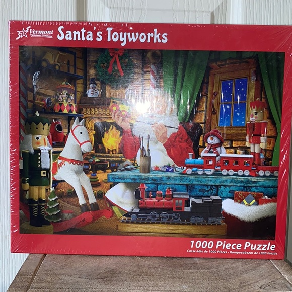 Santa’s Toyworks 1000 Piece Puzzle - Picture 1 of 2